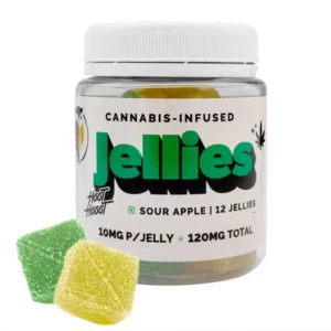 Hoot Hooot Jellies | Sour Apple (120mg) (CBD Plus = THC)
