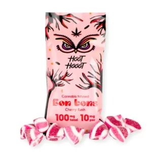 Hoot Hooot Bon Bons (100mg) – Cherry Kush (CBD Plus = THC)