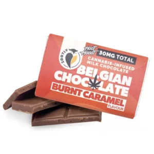Hoot Hooot Belgian Mini Chocolate – Burnt Caramel (30mg) (CBD Plus = THC)
