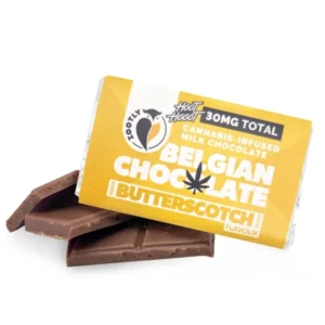 Hoot Hooot Belgian Mini Chocolate – Butterscotch (30mg) (CBD Plus = THC)