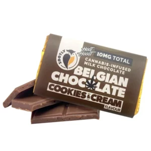 Hoot Hooot Belgian Mini Chocolate – Cookies & Cream (10mg) (CBD Plus = THC)